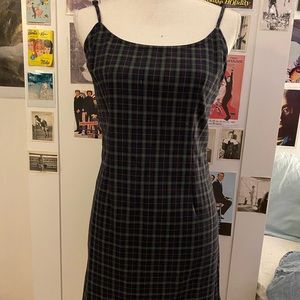 Strappy plaid dress